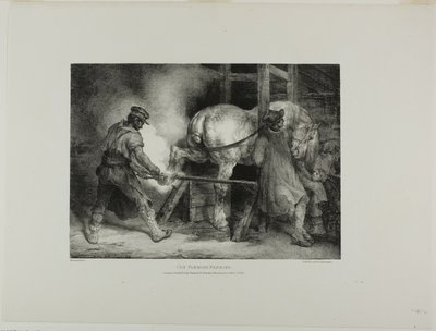 Le maréchal-ferrant flamand, planche 4 de Divers sujets dessinés d