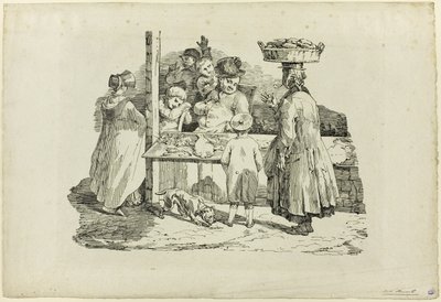 La poissonnerie endormie - Jean Louis André Théodore Géricault