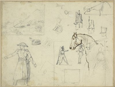 Diverses études - Jean Louis André Théodore Géricault