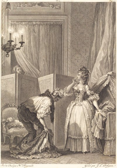 Le cocu battu et content - Jean Louis Delignon and Antoine Jean Duclos after Jean Honoré Fragonard