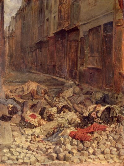 Barricade dans la rue de la Mortellerie, juin 1848 (Mémoire de la guerre civile) 1849 - Jean Louis Ernest Meissonier