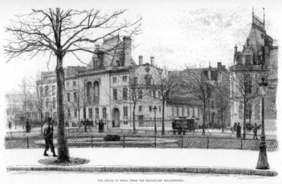 La maison à Paris, depuis le boulevard Malesherbes, vers 1880-1882 - Jean Louis Ernest Meissonier