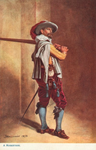 Un mousquetaire, époque de Louis XIII - Jean Louis Ernest after Meissonier