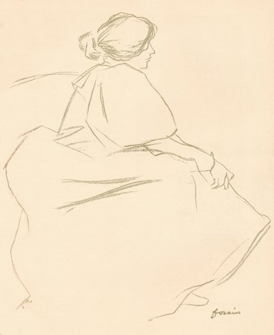 Une étude au crayon, vers 1872-1898, 1898 - Jean Louis Forain