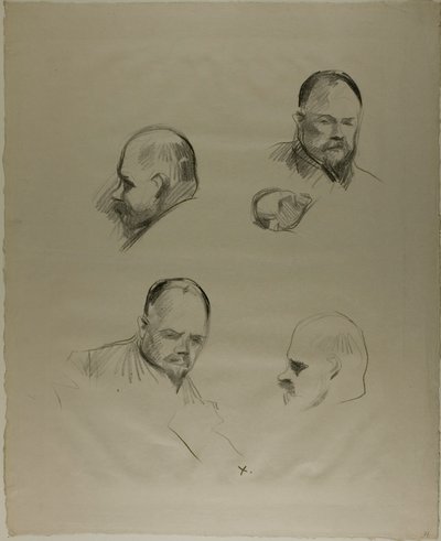Ambroise Vollard, quatre esquisses - Jean Louis Forain