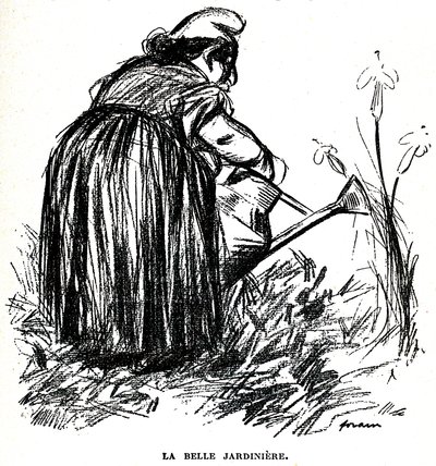 Dessin antisémite publié avant 1900 dans le journal « Psst...! » - Jean Louis Forain