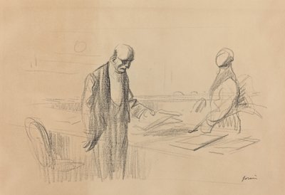 À la conférence, vers 1919 - Jean Louis Forain