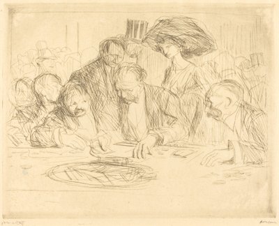 À la table de jeu (deuxième planche) - Jean Louis Forain