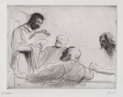 Avant le repas à Emmaüs - Jean Louis Forain