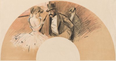 Éventail Bal Gavarni - Jean Louis Forain