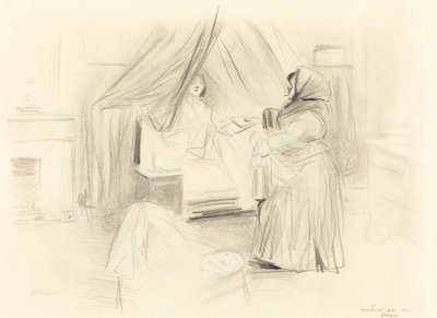 Petit déjeuner (plaque horizontale) - Jean Louis Forain