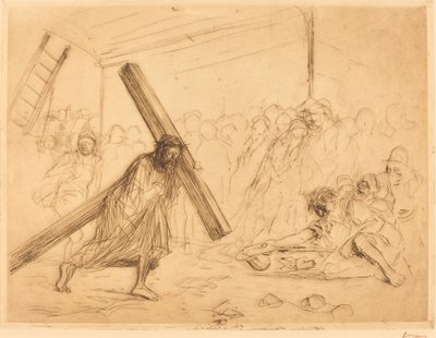 Christ portant la croix (quatrième planche) - Jean Louis Forain