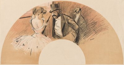 Éventail Bal Gavarni - Jean Louis Forain