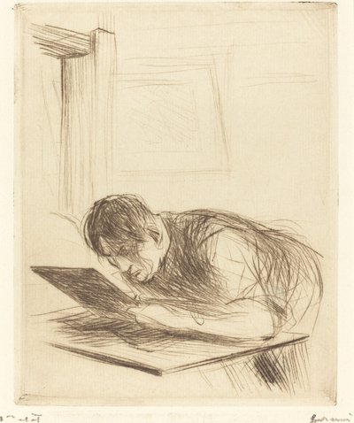 Gravure de Forain (première planche) - Jean Louis Forain