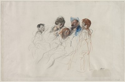 Maison en permission, dernier quart des années 1800 ou premier tiers des années 1900 - Jean Louis Forain
