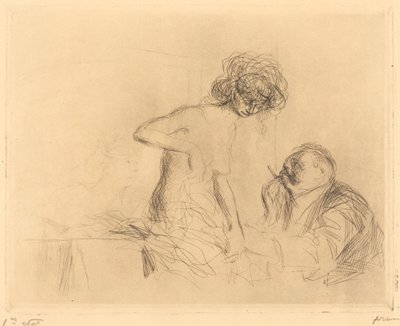 Dans une chambre privée (première planche) - Jean Louis Forain