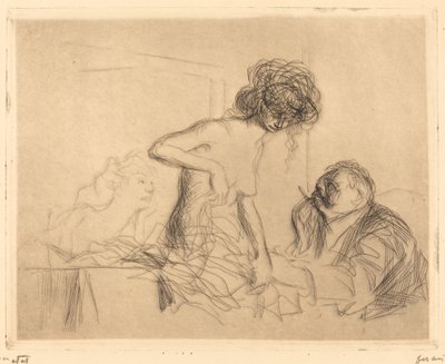 Dans une chambre privée (première planche) - Jean Louis Forain