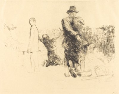 Lourdes, transport du paralysé - Jean Louis Forain