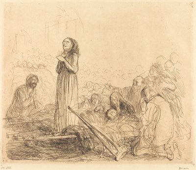 Lourdes, le miracle (première planche) - Jean Louis Forain