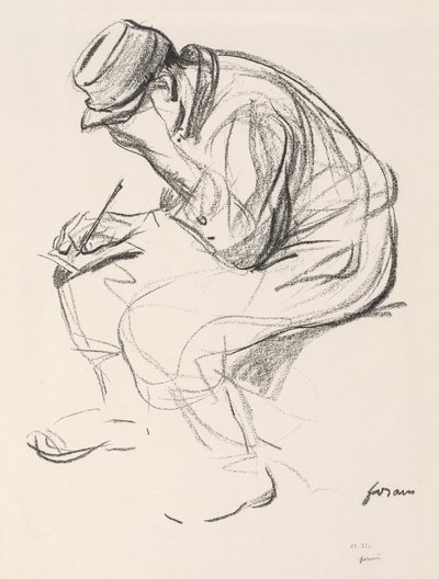 Prisonnier de guerre écrivant une lettre - Jean Louis Forain
