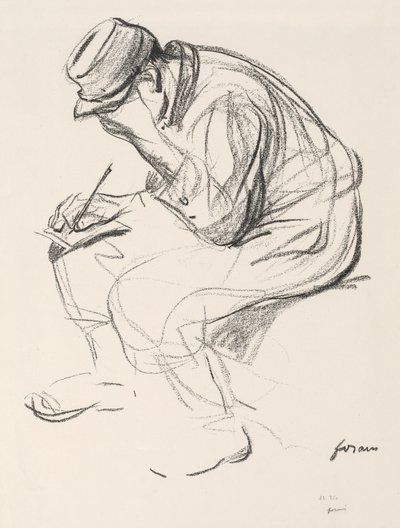 Prisonnier de guerre écrivant une lettre - Jean Louis Forain