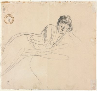 Femme Allongée (verso) - Jean Louis Forain