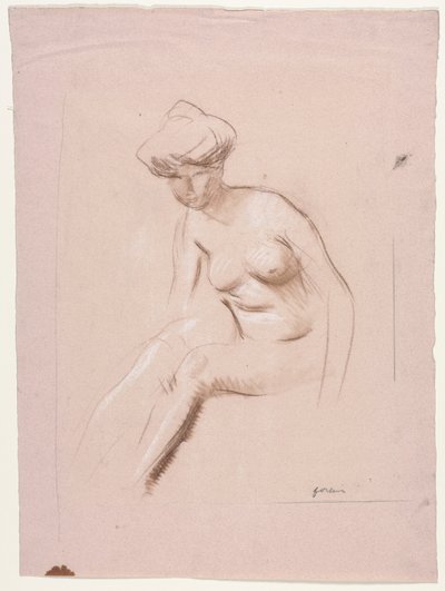 Nu assis - Jean Louis Forain