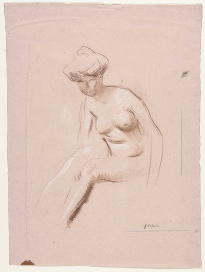 Nu assis, dernier quart des années 1800 ou premier tiers des années 1900 - Jean Louis Forain