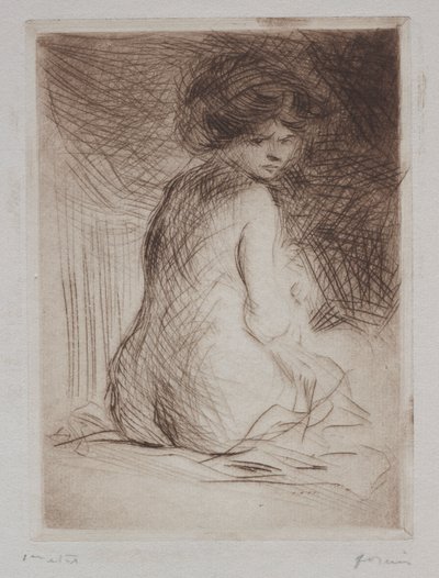 Femme nue assise de dos - Jean Louis Forain