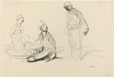 Soldats préparant un repas - Jean Louis Forain