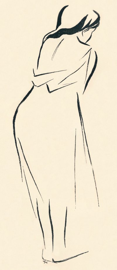 Étude en ligne, vers 1898 - Jean Louis Forain
