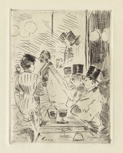 Le Café de la Nouvelle Athènes, vers 1876 - Jean Louis Forain