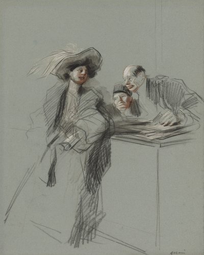 Le Client, dernier quart du 19ème siècle ou premier tiers du 20ème siècle - Jean Louis Forain