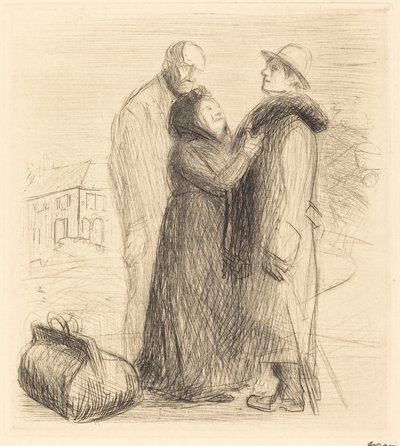 Le départ du fils prodigue (première planche, vertical) - Jean Louis Forain
