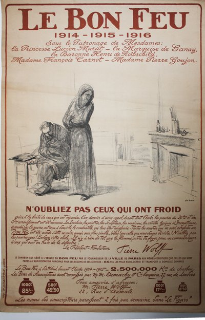 Le bon feu - Souvenez-vous de ceux qui ont froid - Jean Louis Forain