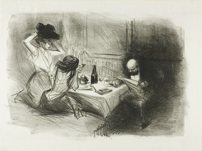 La salle à manger privée, cinquième planche - Jean Louis Forain