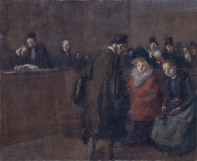 La scène du tribunal - Jean Louis Forain