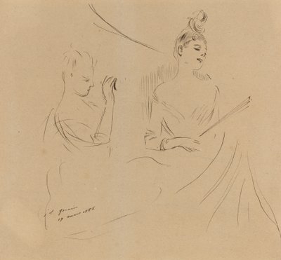 Deux dames dans une loge, 1886 - Jean Louis Forain