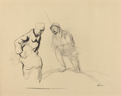 Deux soldats, vers 1914-1919 - Jean Louis Forain