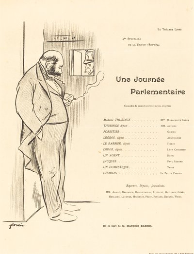 Une journée parlementaire - Jean Louis Forain