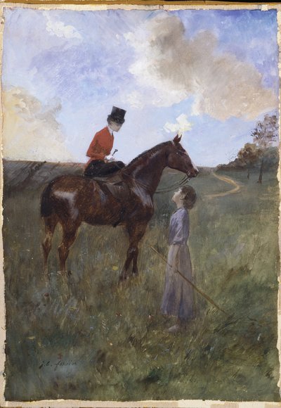 Femme à cheval et bergère - Jean-Louis Forain