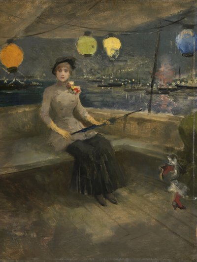 Femme sur un yacht, vers 1883 - Jean Louis Forain