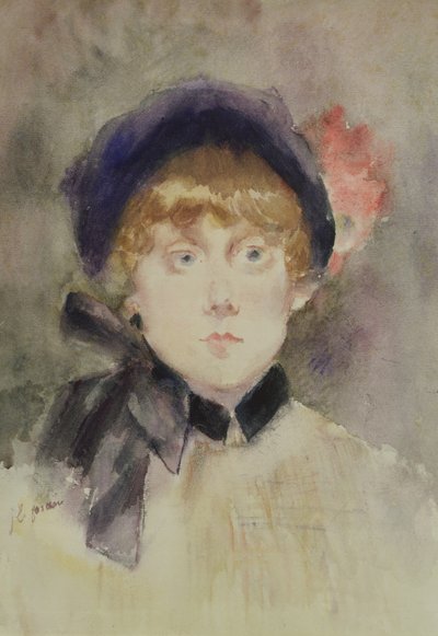 Jeune femme avec un chapeau bleu, 1883 - Jean Louis Forain