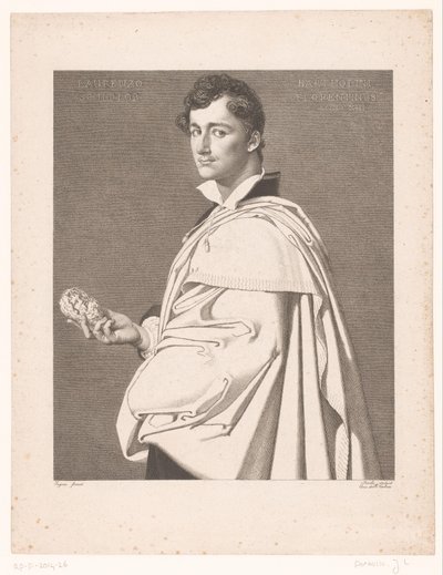 Portrait du sculpteur Lorenzo Bartolini - Jean Louis Potrelle