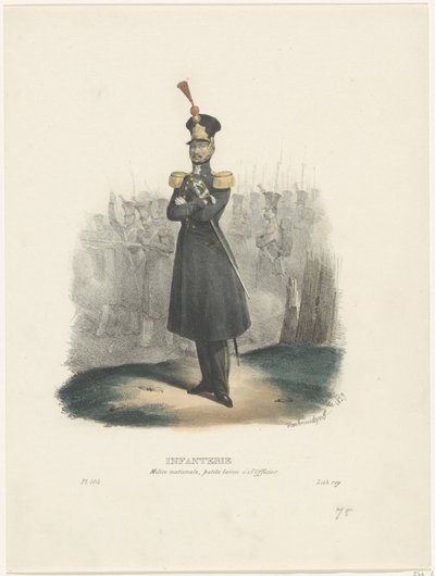 Officier de la Milice Nationale, 1829 - Jean Louis Van Hemelryck