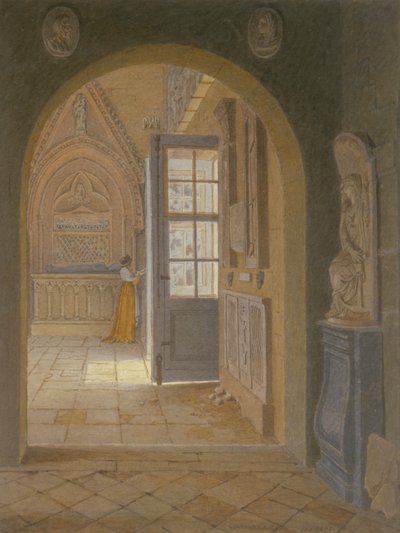 Une chambre dans le couvent des Petits Augustins - Jean Lubin Vauzelle