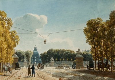 Vue des Tuileries depuis les Champs-Élysées - Jean Lubin Vauzelle