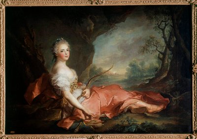 Portrait de Madame Adélaïde de France (1732-1799) en Diane, fille de Louis XV Peinture de Jean-Marc Nattier (1685-1766) XVIIIe siècle - Jean Marc Nattier