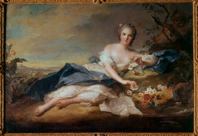Portrait de Madame Henriette de France (1727-1752) en Flore, fille de Louis XV - Jean Marc Nattier