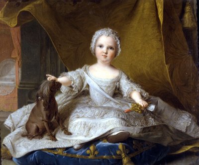 Portrait de Madame Maria Zeffirina - Peinture de Jean Marc Nattier (1685 - 1766). 1751 - Galerie des Offices, Florence - Jean Marc Nattier